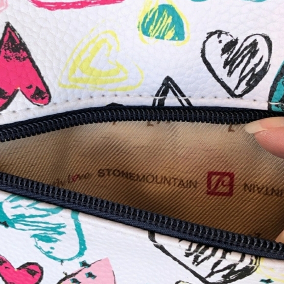 NWT My Valentine Leather Hearts Crossbody Shoulder Bag